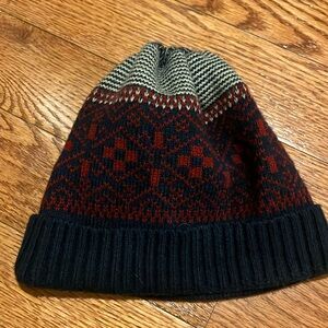 Red Camel Navy Blue Burgundy Knit Ski Cap Hat Beanie Cuffed Unisex Men’s Women’s